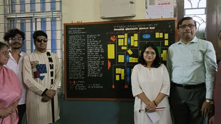 First of its kind Braille map created at Jadavpur University, Kolkata.