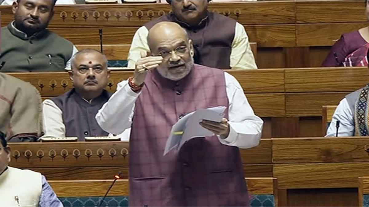 Amit Shah in Lok Sabha