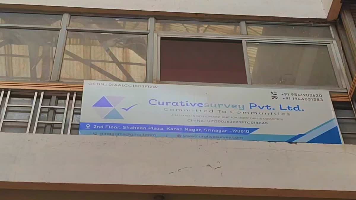 Office of Curative Survey private Ltd Srinagar office Sealed