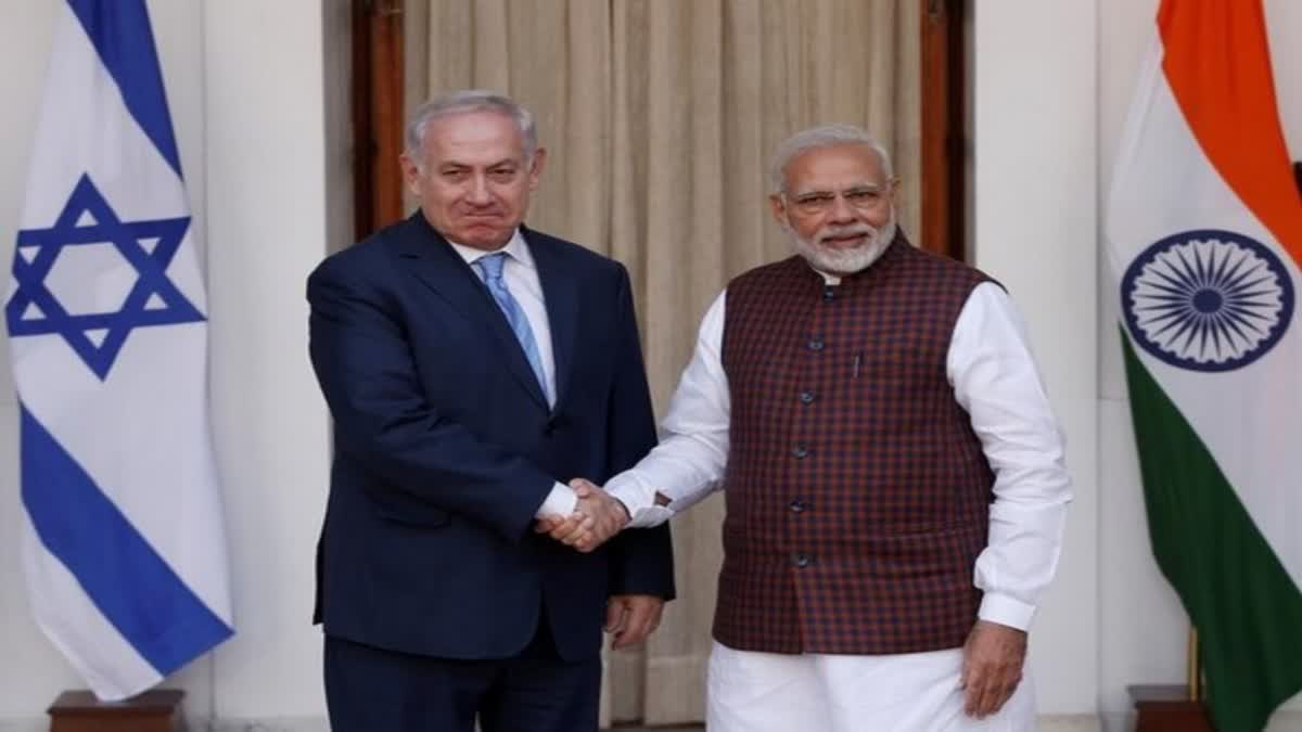 Israel Hamas war  Israel Prime Minister Benjamin Netanyahu  Prime Minister Narendra Modi  Narendra Modi talked with Benjamin Netanyahu  ഇസ്രായേൽ ഹമാസ് സംഘർഷം  ബെഞ്ചമിൻ നെതന്യാഹുവുമായി മോദി ചർച്ച നടത്തി