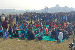 Para teachers demonstrated in front of Jharkhand Assembly during winter session