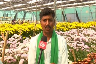 Young man did farming using modern methods