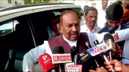 KS Eshwarappa spoke to the media.