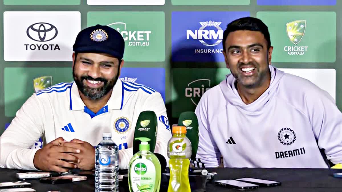 RAVICHANDRAN ASHWIN WITH ROHIT SHARMA