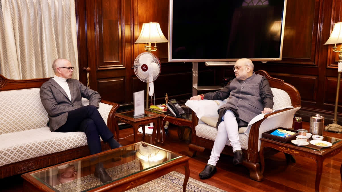 Omar Abdullah met with Amit Shah here and discussed various key issues, including an early restoration of statehood.