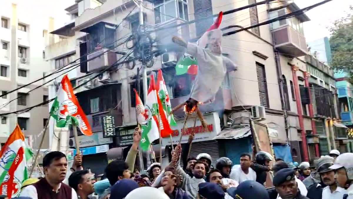 Kolkata BJP Congress Clash