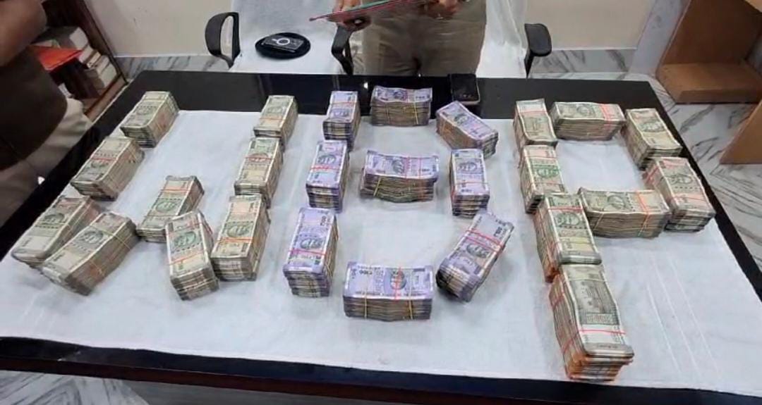 Rupees and Cannabis Recovered