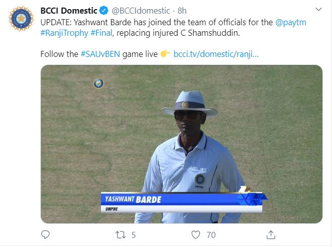 Ranji Trophy final, Bengal, Saurashtra, Saurashtra Cricket Association Stadium