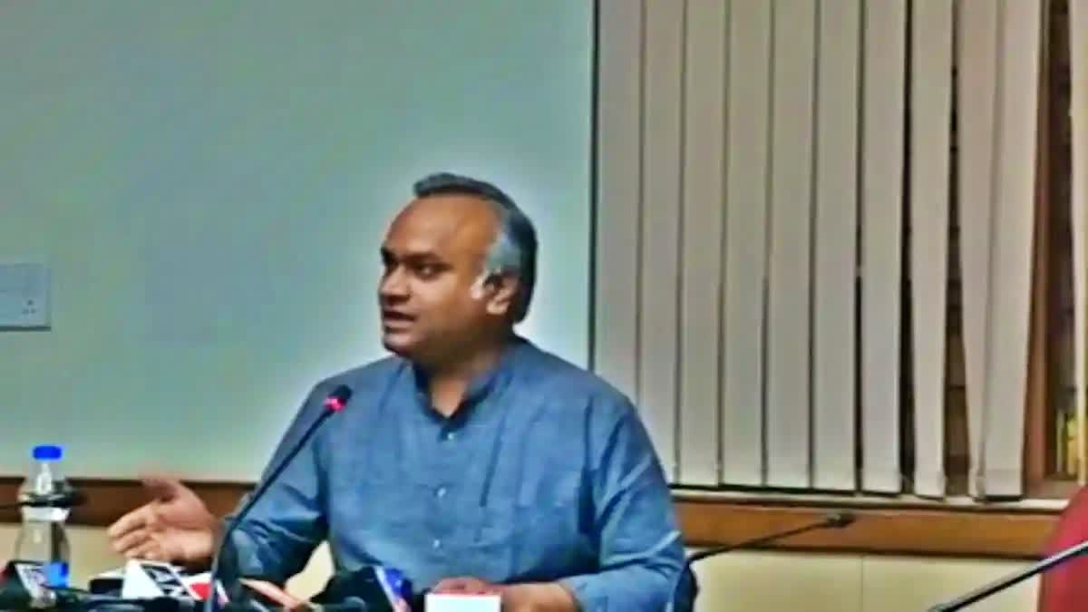 Minister Priyank Kharge spoke to the media.