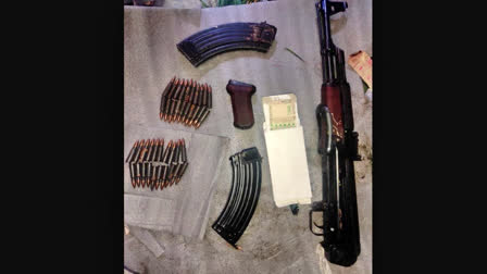 An AK-47 assault rifle, two magazines and 40 cartridges were seized by the BSF from a field near the India-Pakistan border in Punjab's Ferozepur district, a spokesperson of the force said on Saturday.