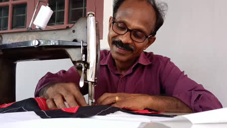 Flags made for festival  Traditional Art Of Flag Making  Retired Police Man rameshan  കൊടി നിർമ്മാണം  ഉത്സവത്തിന്‌ രമേശൻ്റെ കൊടികൾ