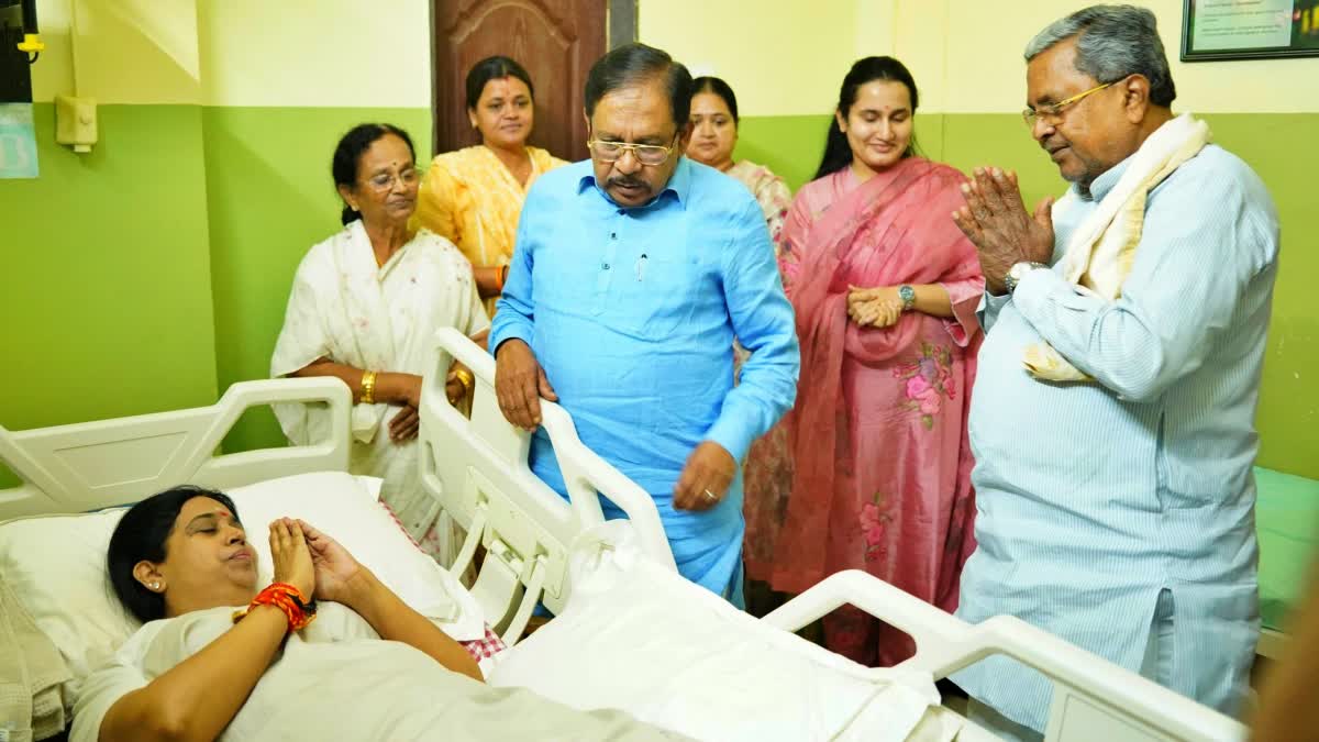 cm-siddaramaiah-inquires-about-minister-lakshmi-hebbalkar-health