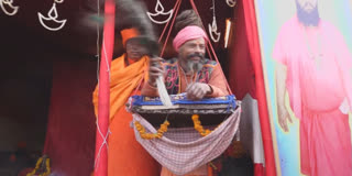 Maha Kumbh: This Sadhu Claims To Have Been Standing For Six Years Without Sitting Or Lying Down