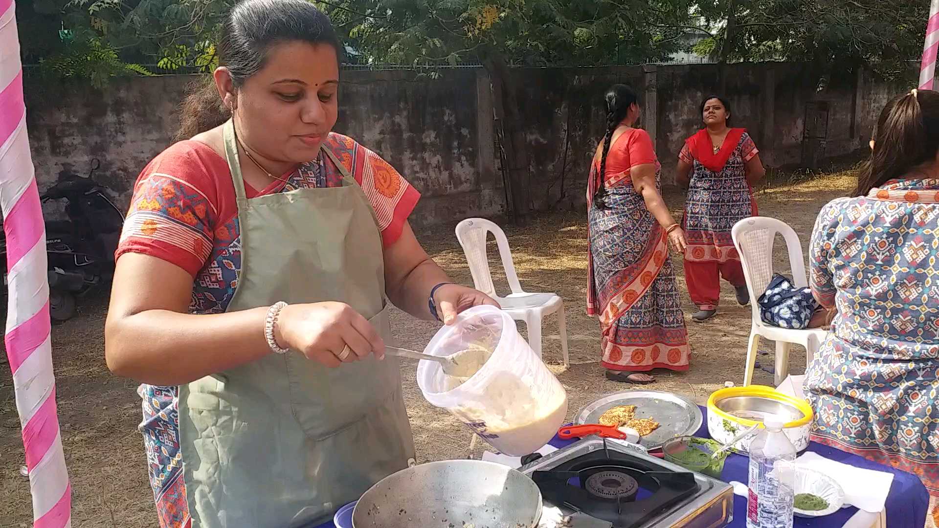 મિલેટનો લાઈવ હાંડવો