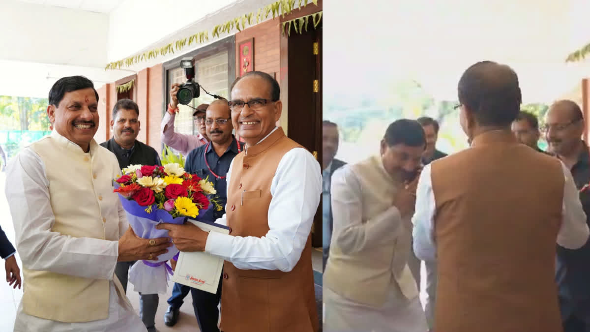 Cm Mohan yadav meets Shivraj