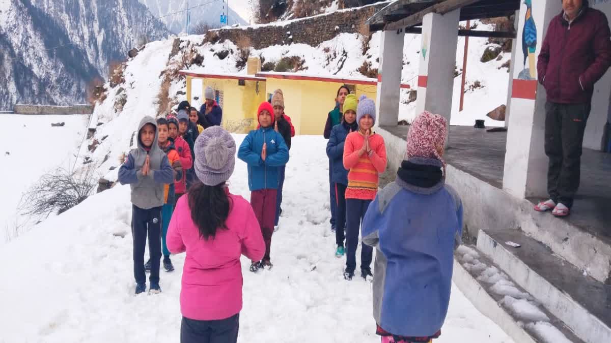 Snowfall in Sukki Village