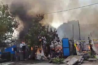 Gas Cylinder Fire Accident in Karimnagar