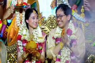 taiwan couple got married in sirkazhi as per hindu tradition
