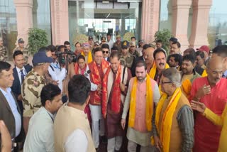 Uttarakhand CM Pushkar Singh Dhami Visits Ram Temple in Uttar Pradesh's Ayodhya