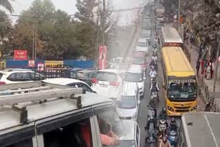 Traffic jam in Guwahati