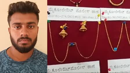 ಶೋಕಿಗಾಗಿ ಮನೆಗಳ್ಳತ  ರಿಯಲ್ ಎಸ್ಟೇಟ್ ಉದ್ಯಮಿಯ ಬಂಧನ  Arrest of a real estate businessman  ಮೈಕೋ ಲೇಔಟ್ ಠಾಣಾ ಪೊಲೀಸ್​