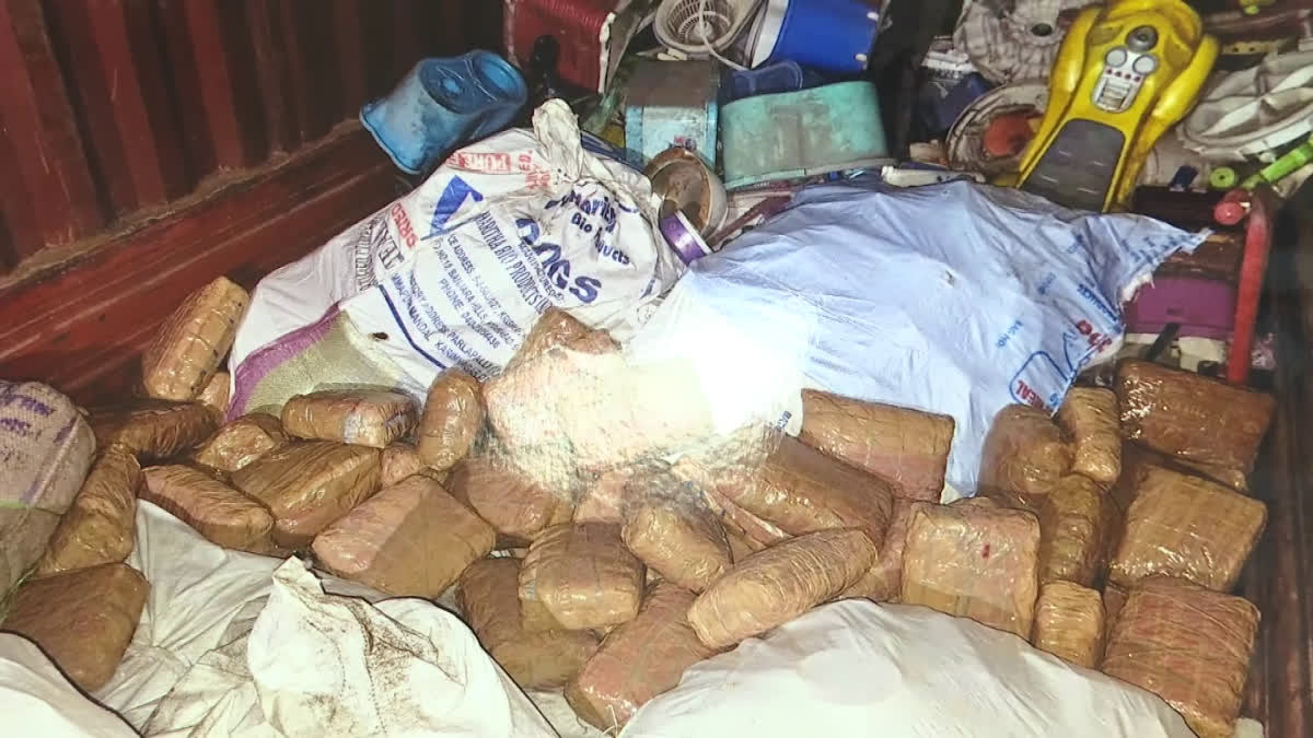 Police Seized 300kgs Ganza In Abdullapurmet