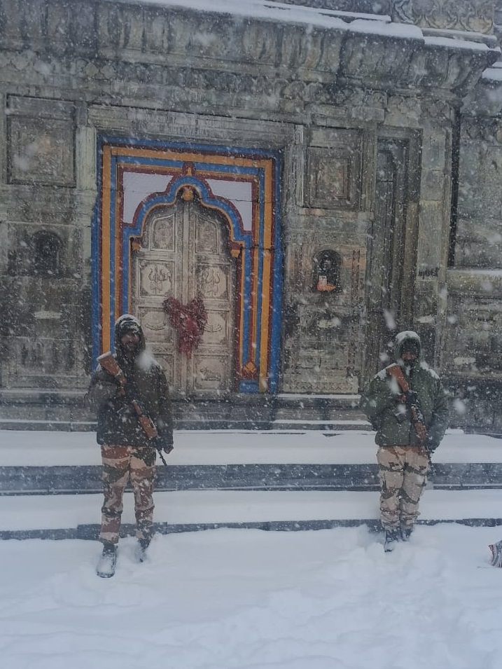 Snowfall in Kedarnath