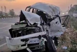 Nine people died in two separate accidents on the Varanasi-Lucknow four-lane, including a car collision and a bus-truck crash involving pilgrims.