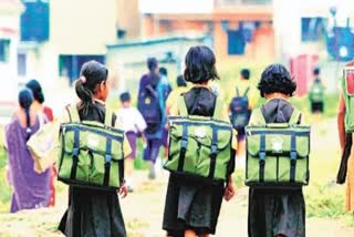 Student going to school