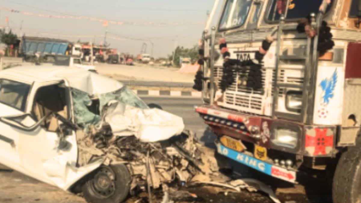 Car rammed into truck