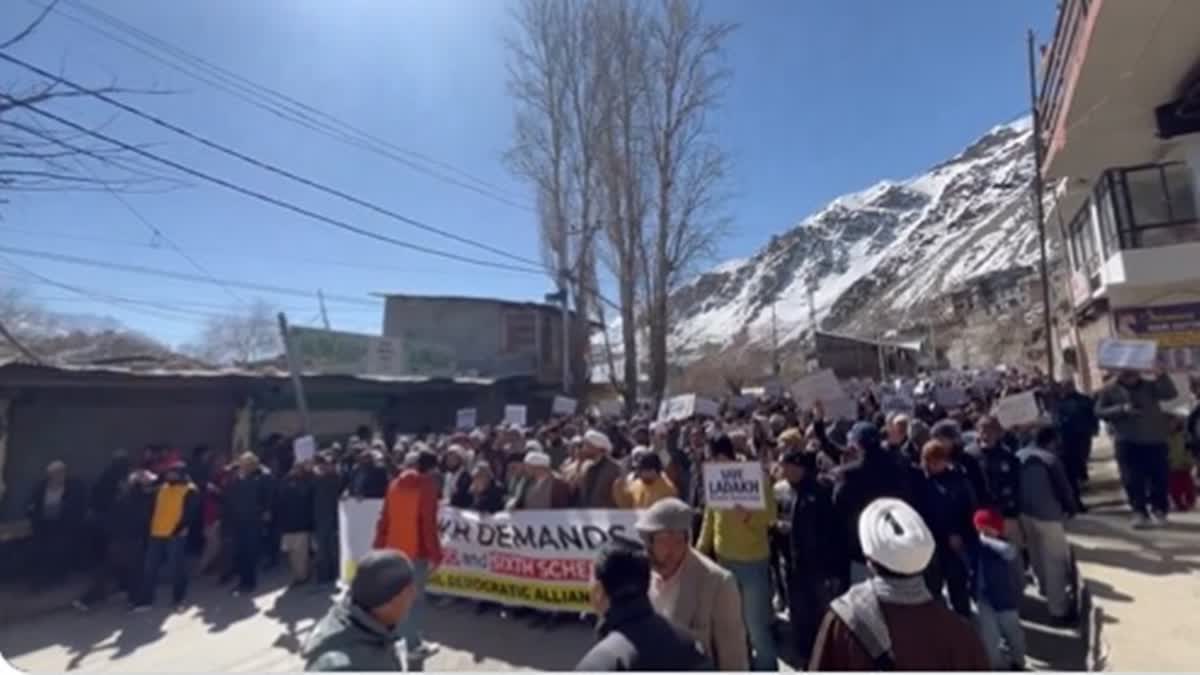 Kargil Protests to Demand Statehood, Sixth Schedule