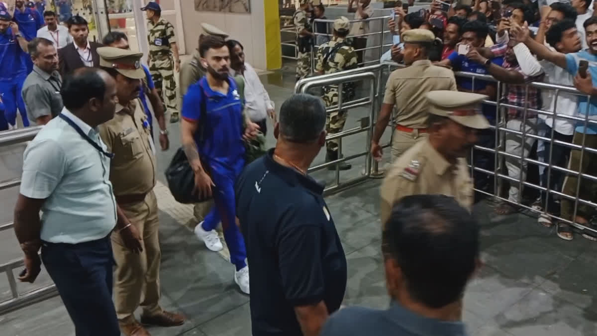 RCB players arrived in Chennai