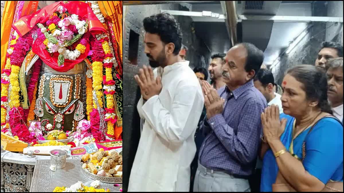 indian cricketer kl rahul ujjain  kl rahul darshan of mahakal  ujjain mahakal bhasma aarti