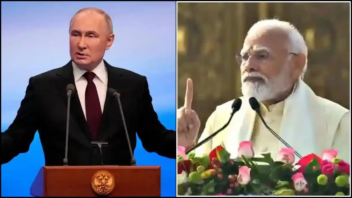 Vladimir Putin and Prime Minister Modi