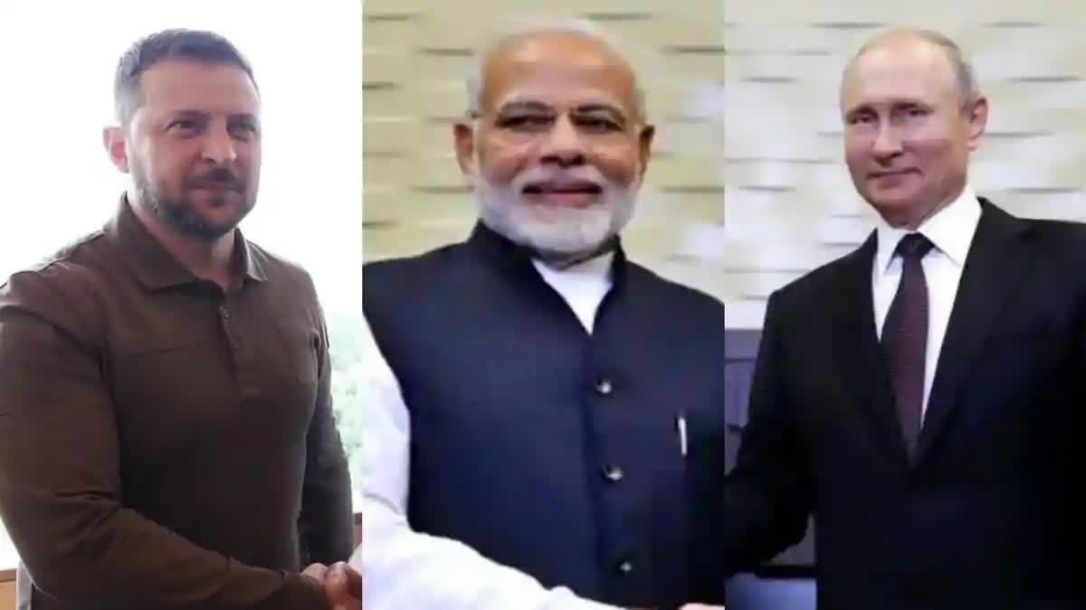 President Volodymyr Zelenskyy  PM To Volodymyr Zelenskyy  Russia Ukraine War  PM Modi Dials Putin And Zelenskyy