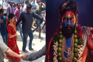 Rashmika Mandanna arrives in red saree on Pushpa 2 set WATCH Video Viral