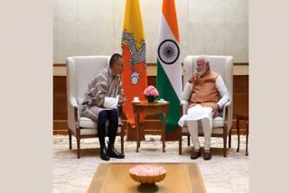 Bhutan PM with India PM