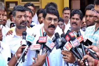 Congress ticket aspirant Padmaraj