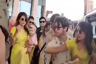 Priyanka Chopra and Nick Jonas visits Ayodhya with Daughter Malti Marie