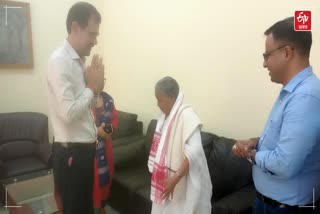 84 year old candidate Sarojini Bhagwati