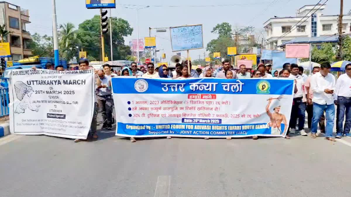Tea workers protest
