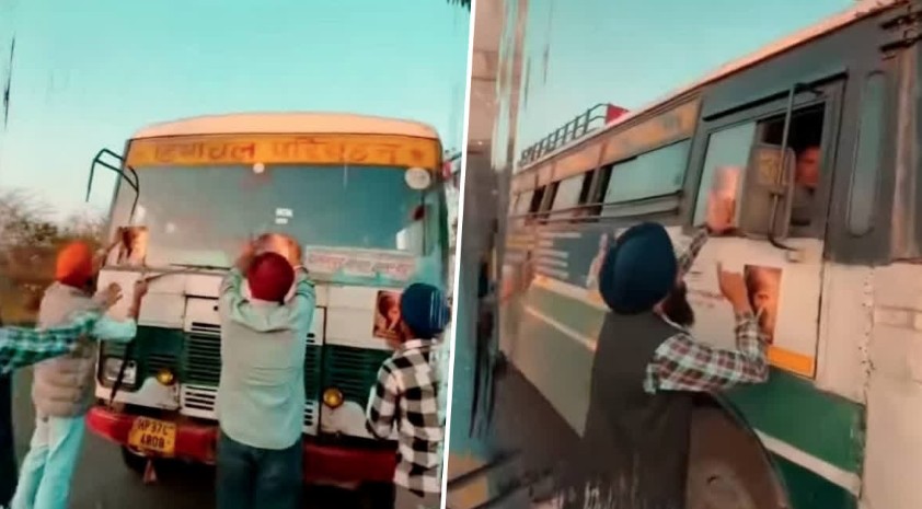 पंजाब में HRTC बसों पर लगाए गए भिंडरावाले के पोस्टर