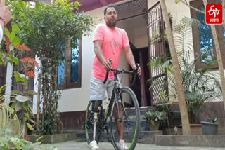 Rakesh Banik, a paracyclist from Kaliabor in New Expedition