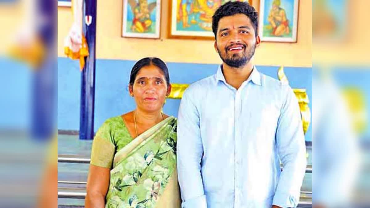 POOR MOTHER SON  COLLECTOR  KARIMNAGAR