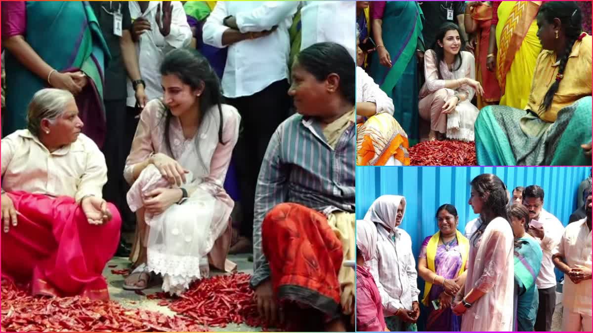 Nara_Brahmani_Meet_Women_Workers