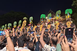 THRISSUR POORAM  THIRUVAMBADI DEVASWOM PROTEST  പൂരം നിര്‍ത്തിവച്ചു  തൃശൂർ പൂരം വെടിക്കെട്ട്