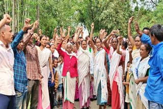 people of lakhimpur Boycott the Lok sabha Election 2024 vote demanding land pattas