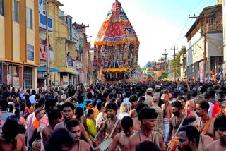 Thanjavur Big Temple Brihadeeswara Temple Chithirai Festival Chariot