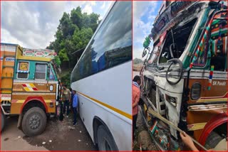 BUS AND TRUCK ACCIDENT