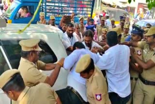 Covai DMK Police Issue